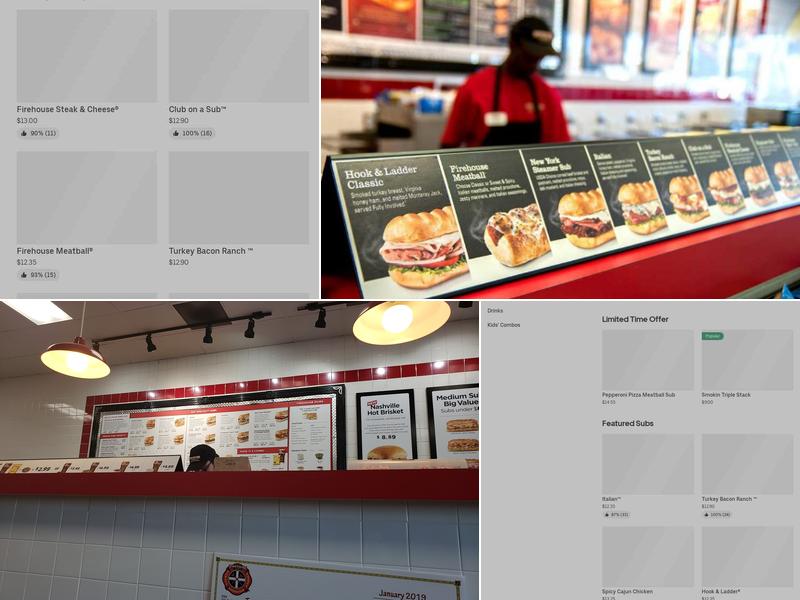 Firehouse Subs Stone Creek Crossing Menu