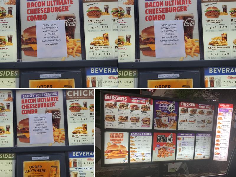 Jack In The Box Menu