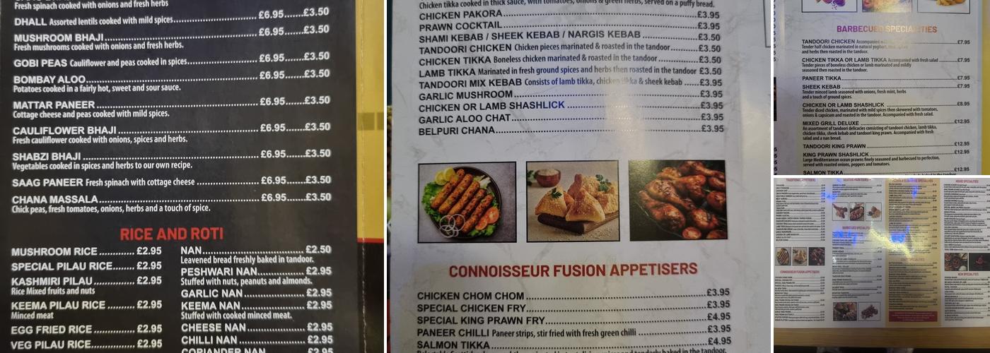 Massalla Club - Wolverhampton Menu