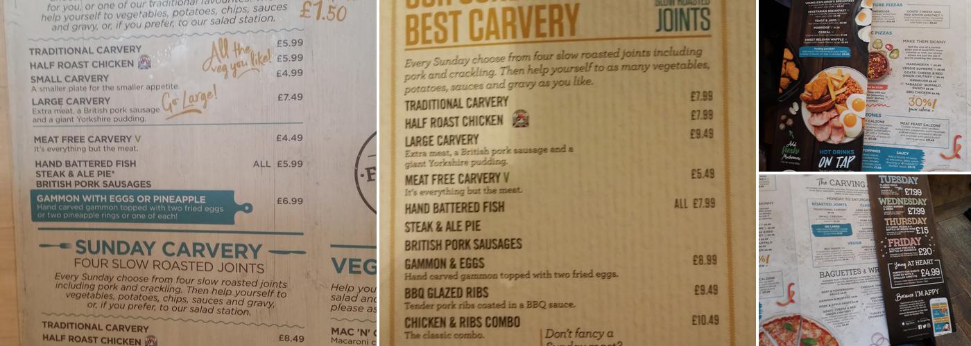 Wolverton House Menu