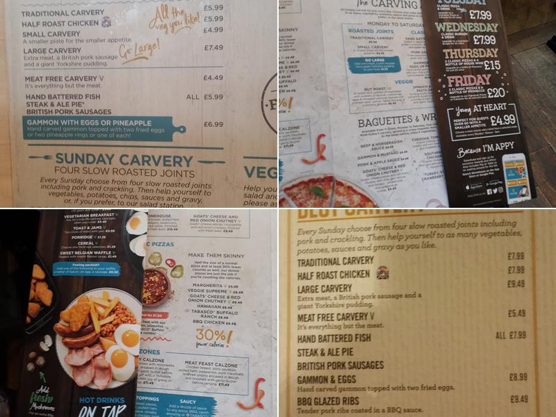 Wolverton House Menu