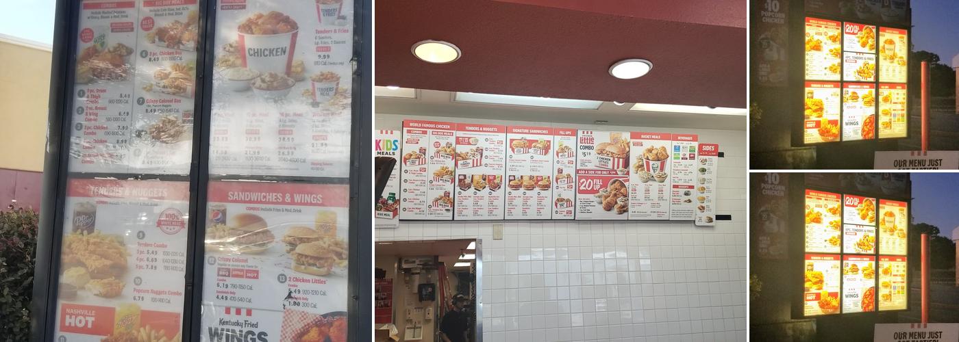 KFC Menu