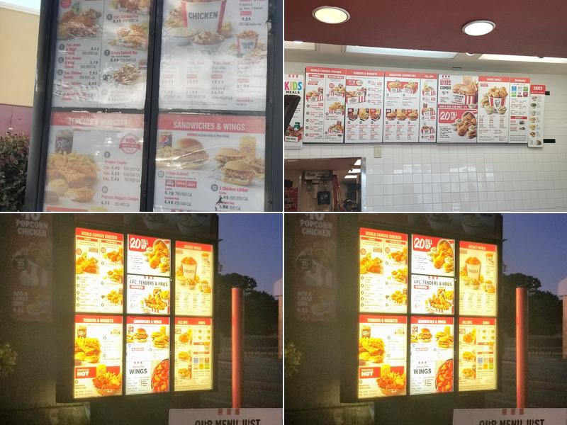 KFC Menu