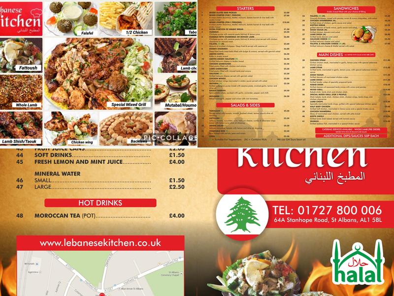 Lebanese Kitchen Menu