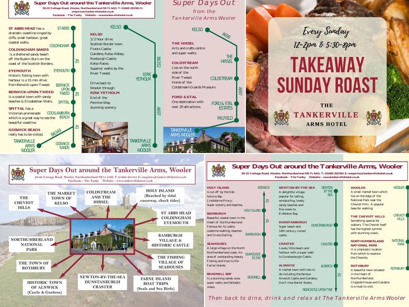 Tankerville Arms Hotel Menu