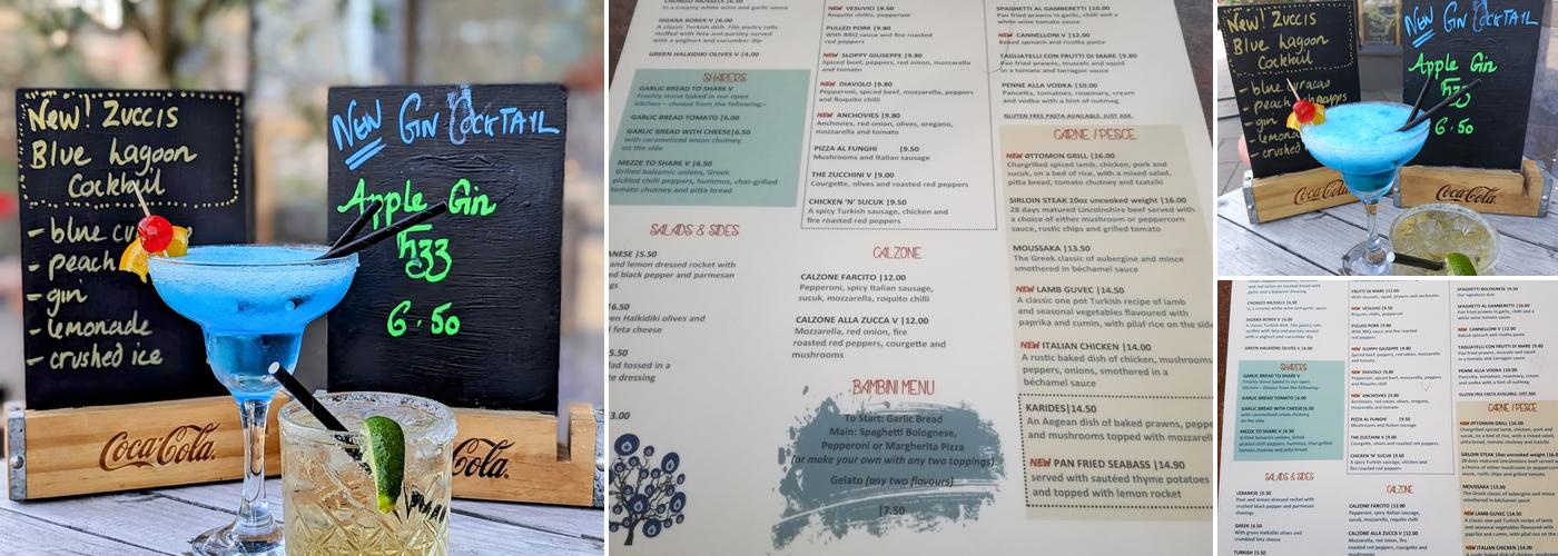 Zucci Mediterranean Bistro Menu