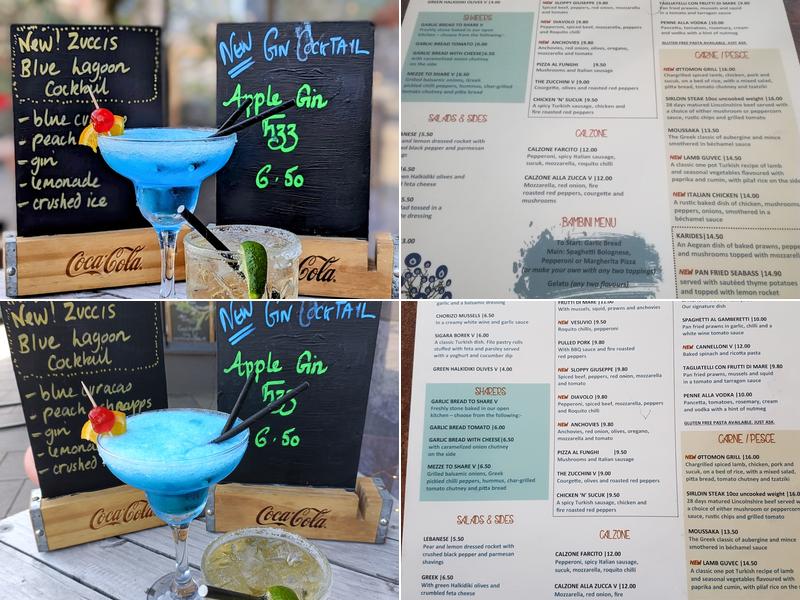 Zucci Mediterranean Bistro Menu