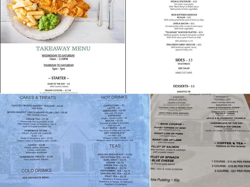 Tea House In The Woods Menu