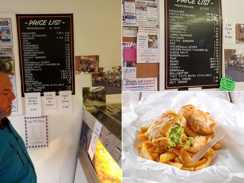 Archers Fish Shop Menu