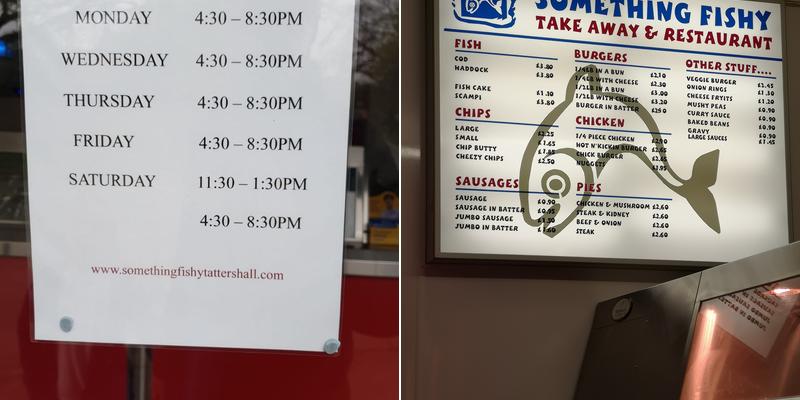 Something Fishy Menu