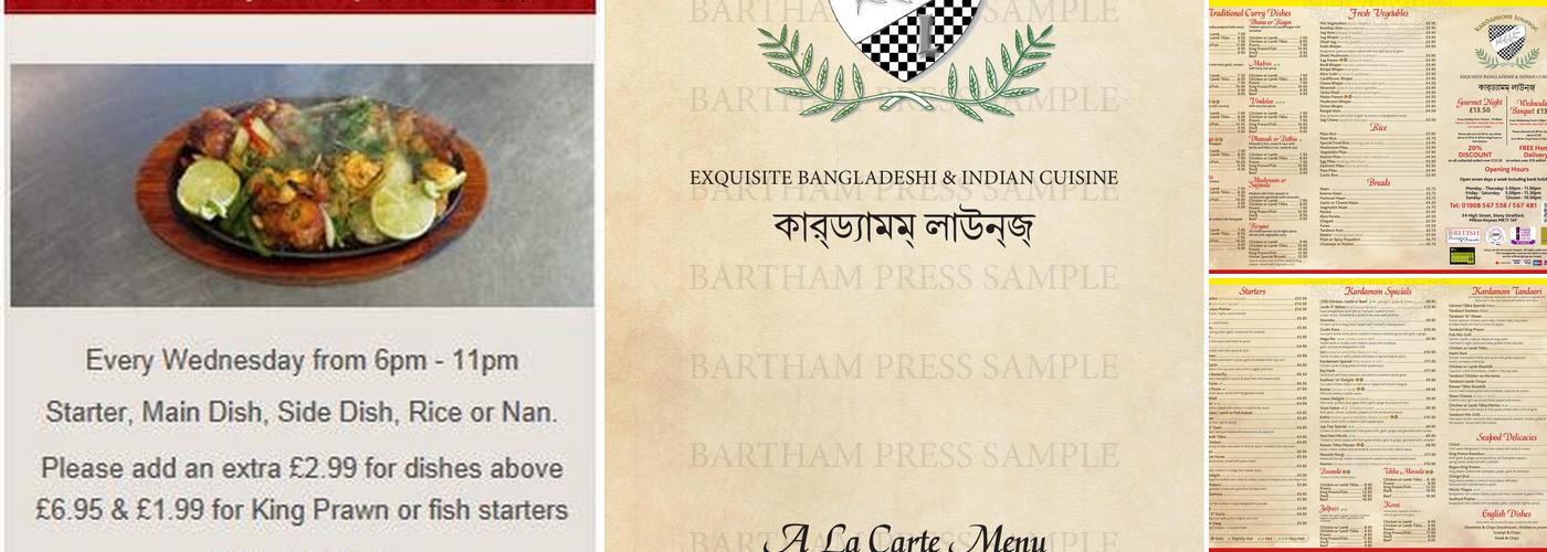 Kardamom Lounge Menu