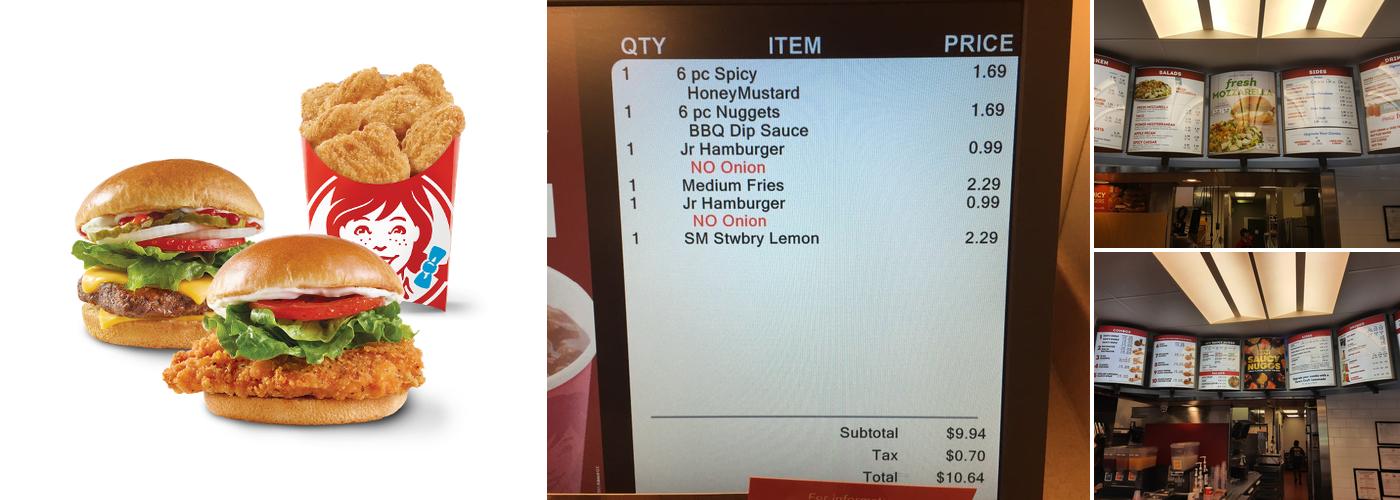Wendy's Menu