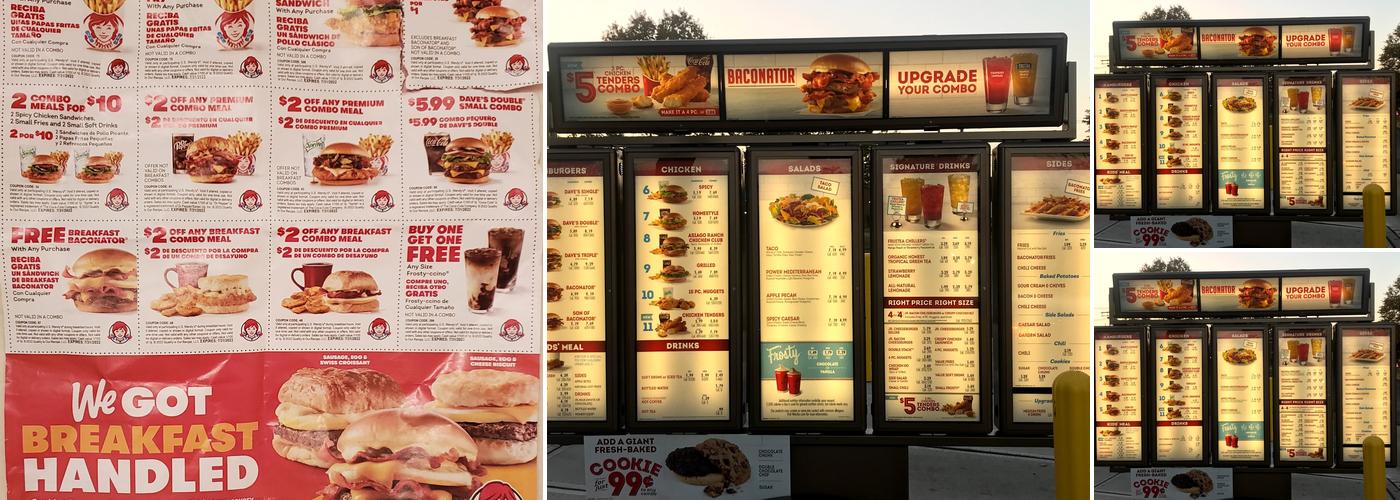 Wendy's Menu