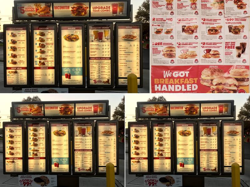 Wendy's Menu