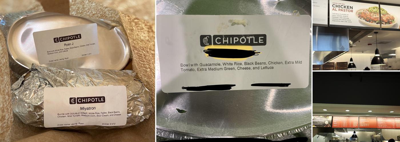 Chipotle Mexican Grill Menu