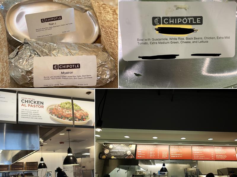 Chipotle Mexican Grill Menu
