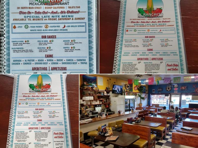 El Ranchito Menu