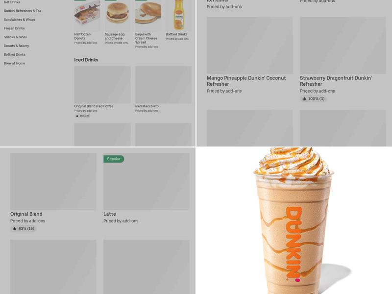 Dunkin' Menu