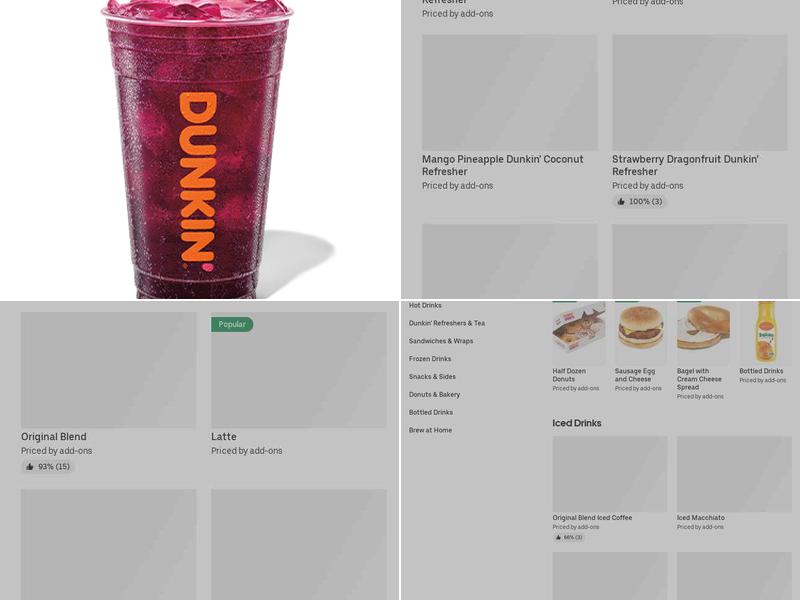 Dunkin' Menu