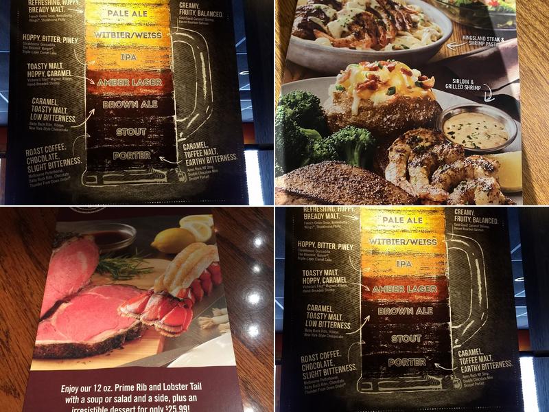 Outback Steakhouse Menu