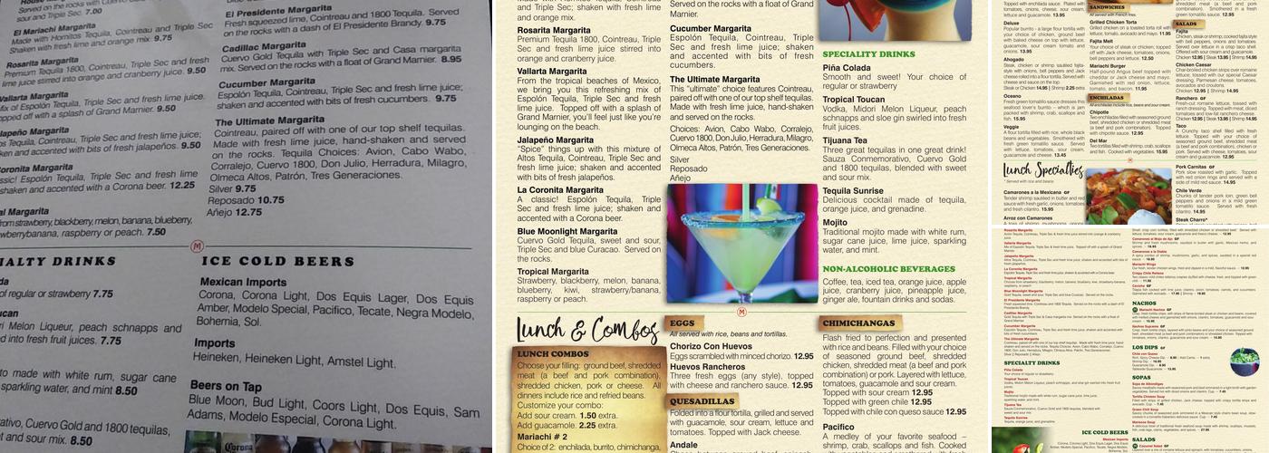El Mariachi Menu