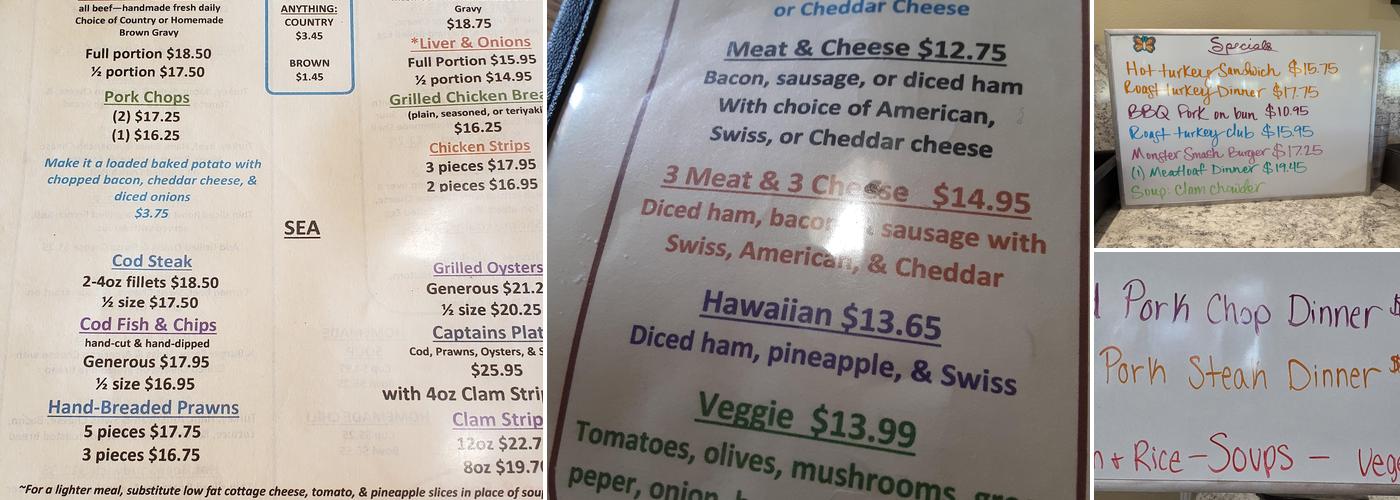 Peper's 49ER Restaurant Menu