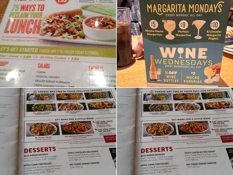 Applebee's Grill + Bar Menu