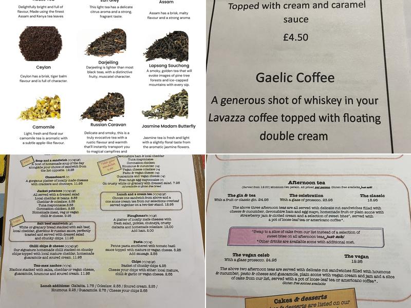 Lion Rock Tea Rooms Menu