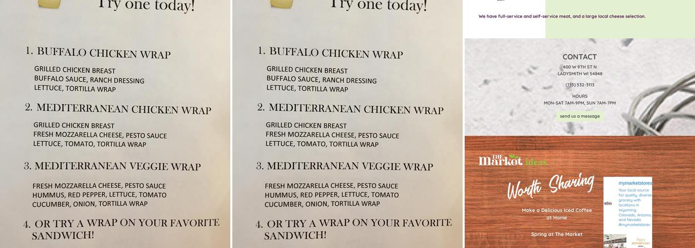 The Market at Beaver Creek Menu