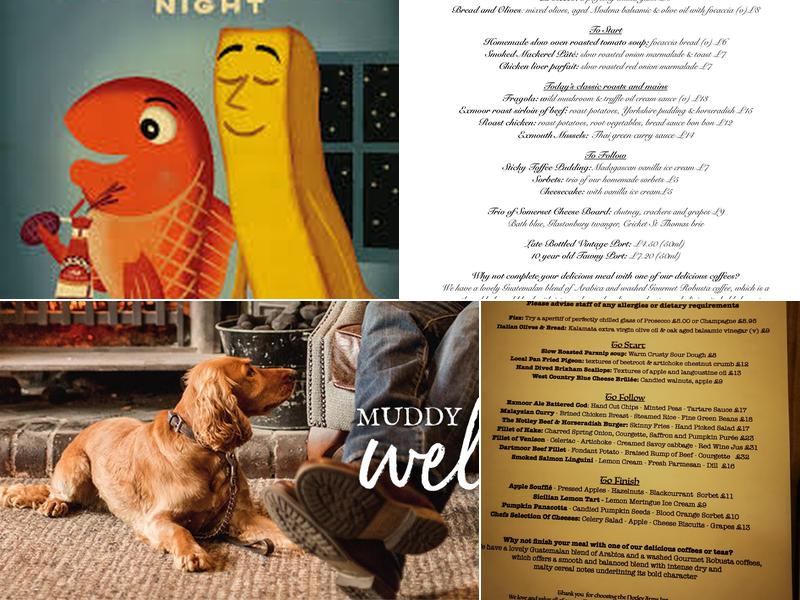 Notley Arms Inn Monksilver Exmoor National Park Menu