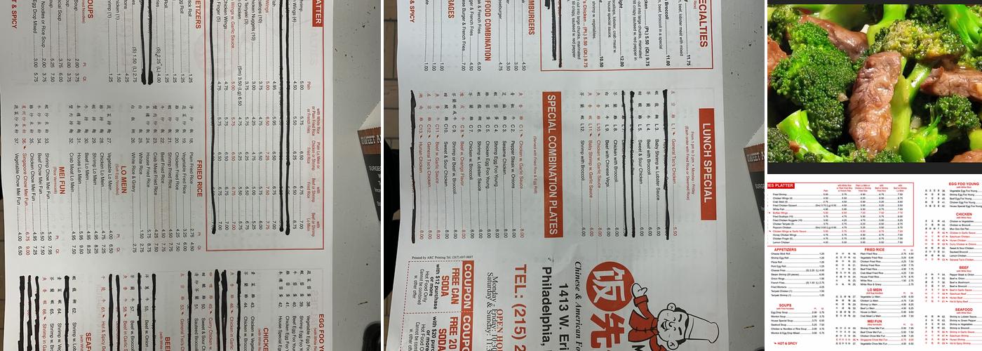 mr.rice Menu