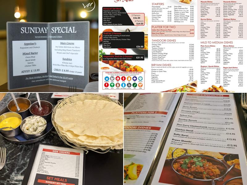 The Village Massala | Indian Restaurant in Rhuddlan Menu