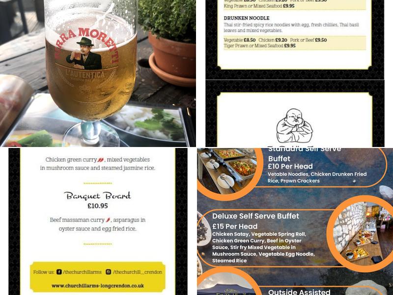 The Churchill Arms Menu