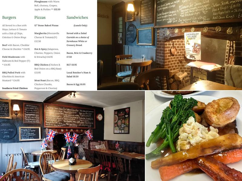 The Bell, Chearsley Menu