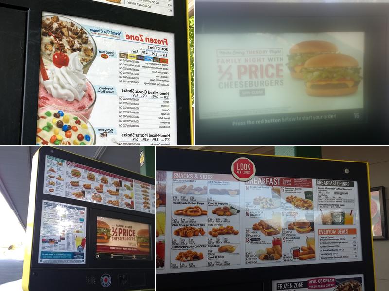 Sonic Drive-In Menu