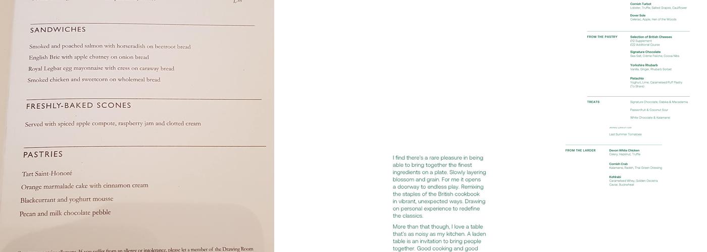 Woven by Adam Smith Menu