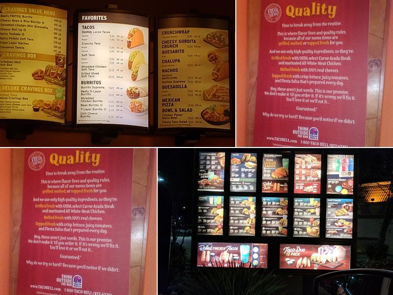 Taco Bell Menu