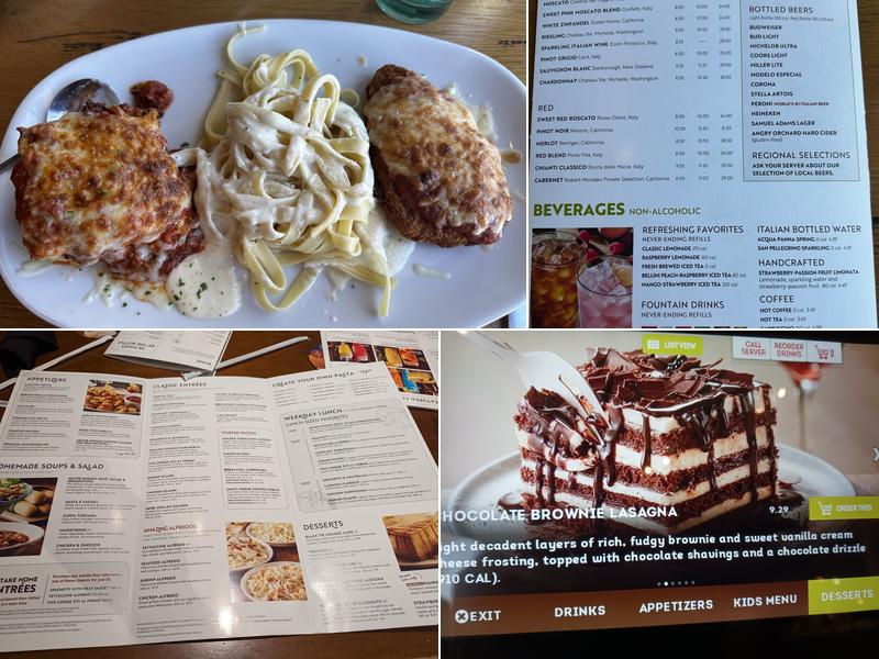 Olive Garden Italian Restaurant Menu