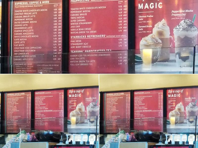 Starbucks Menu