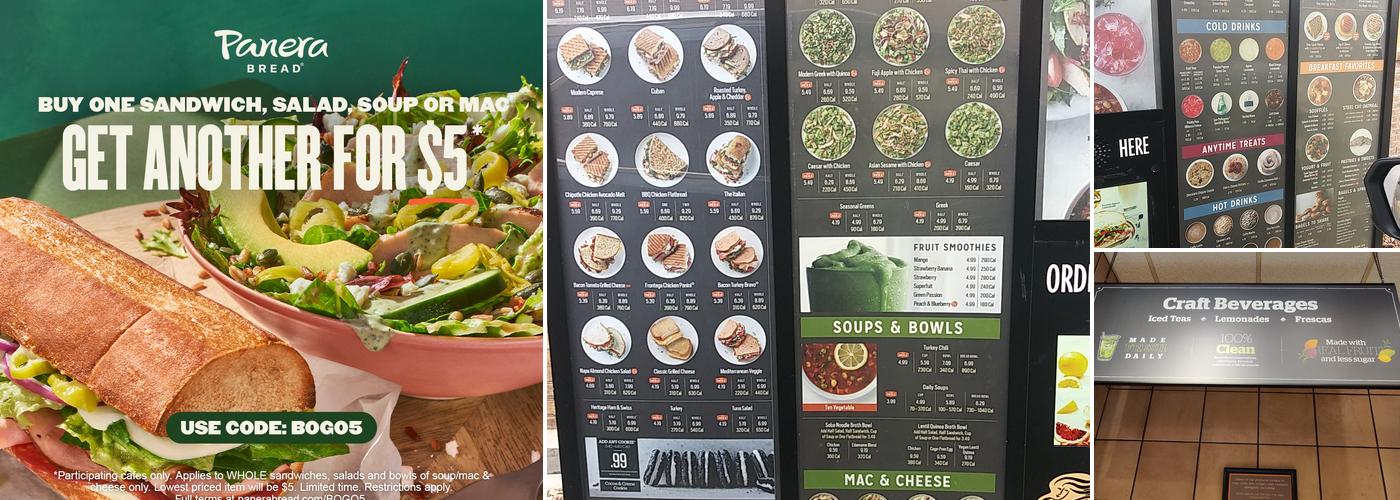 Panera Bread Menu