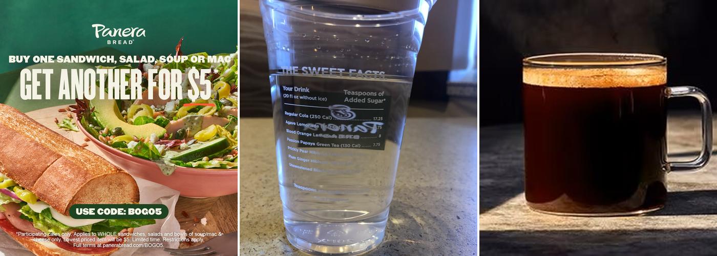 Panera Bread Menu