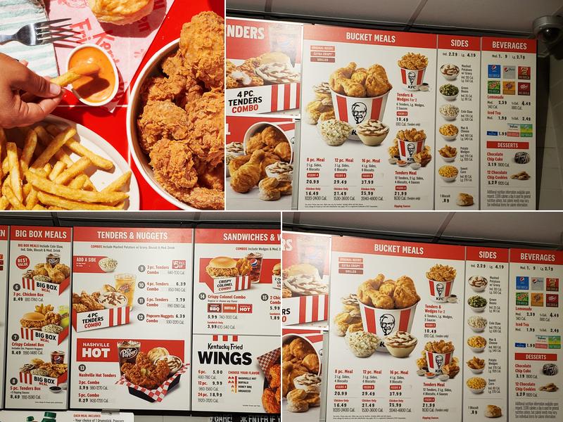 KFC Menu