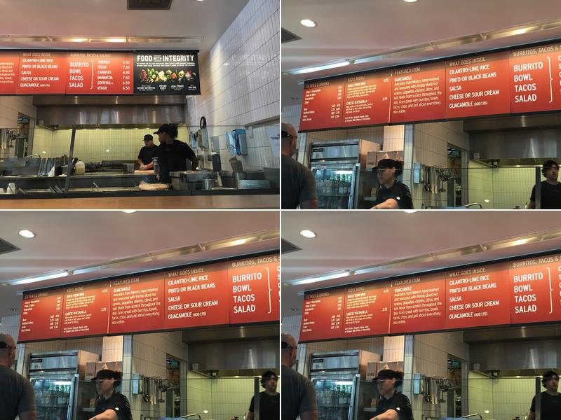 Chipotle Mexican Grill Menu