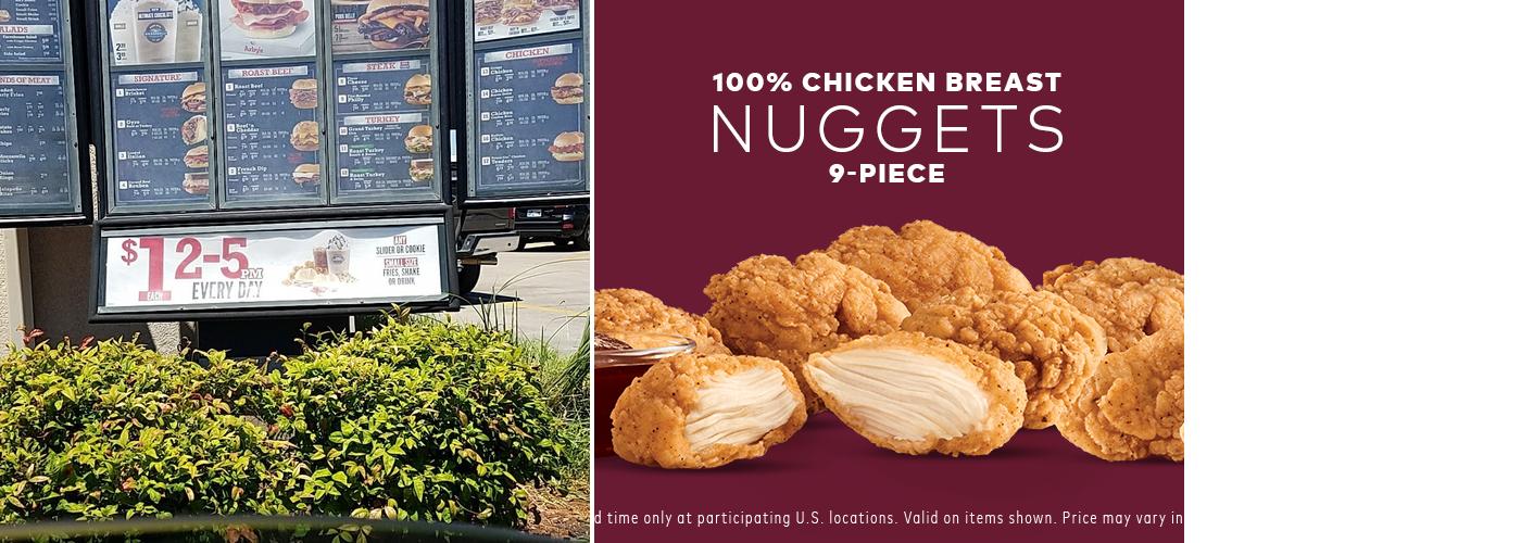 Arby's Menu