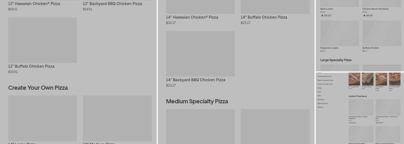 Pizza Hut Menu