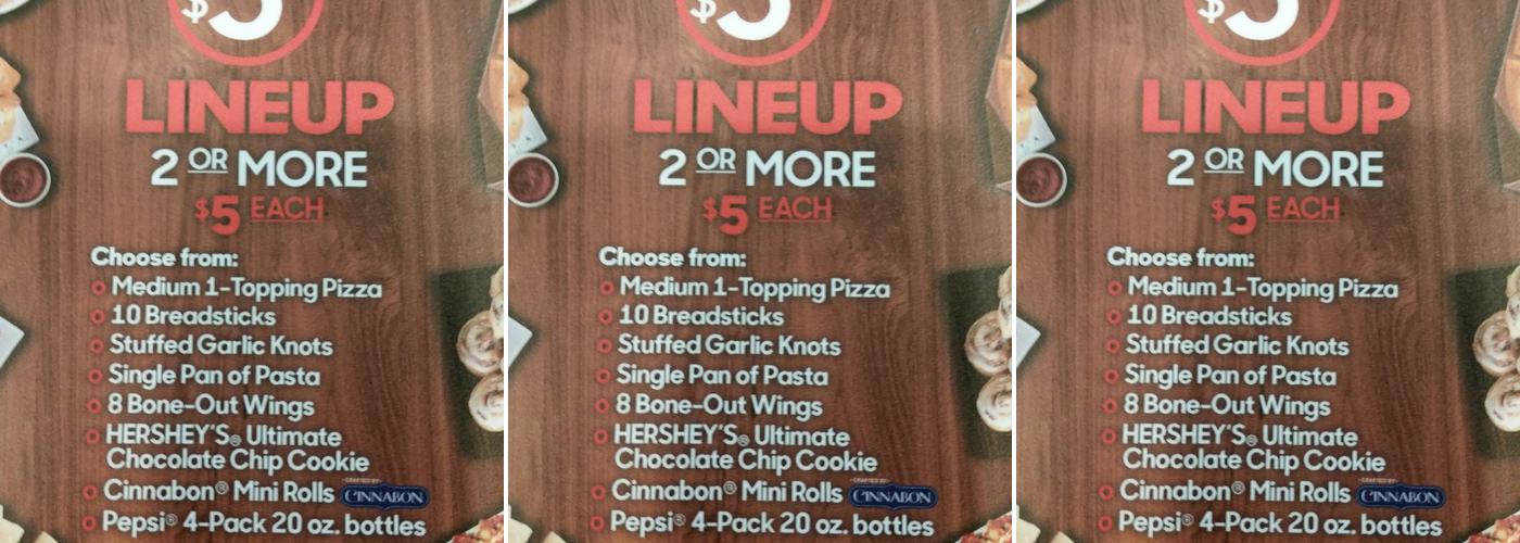 Pizza Hut Menu