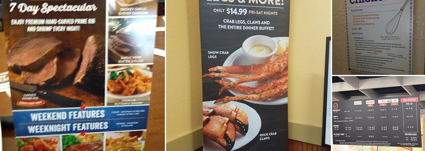 Golden Corral Buffet & Grill Menu