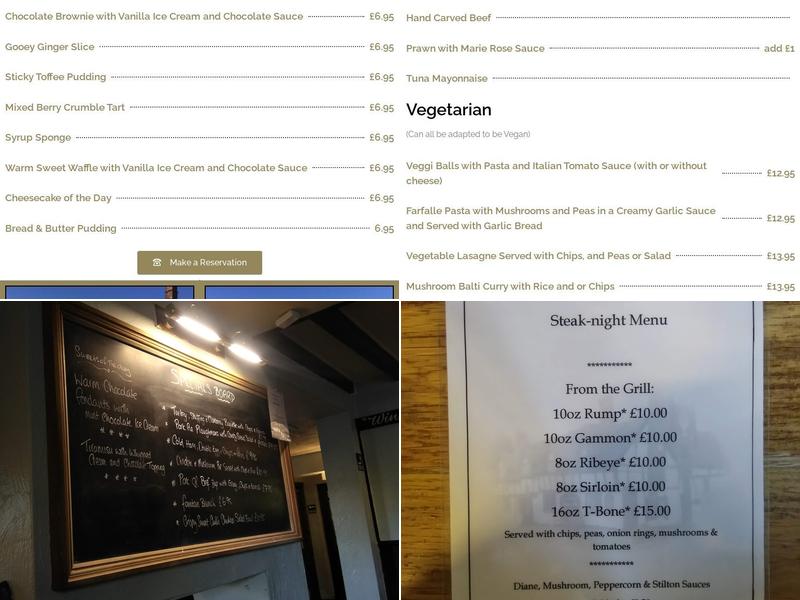 The Fountain Inn Menu
