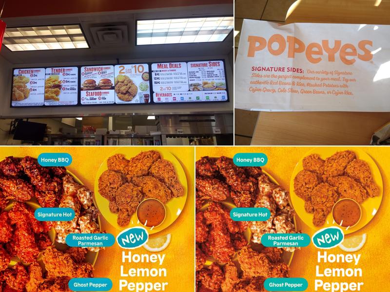 Popeyes Louisiana Kitchen Menu