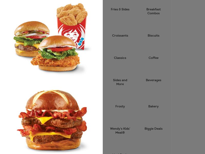 Wendy's Menu